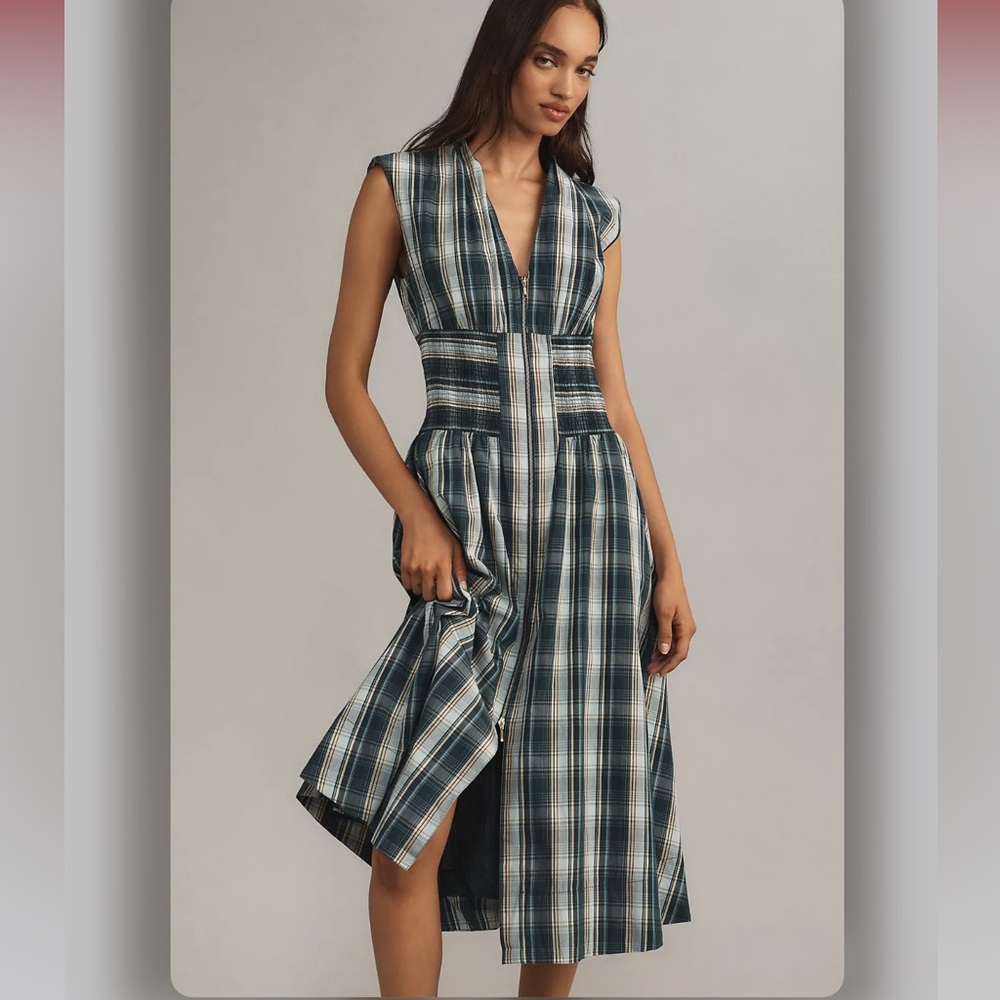 The Tommie Cap-Sleeve Smocked Dress